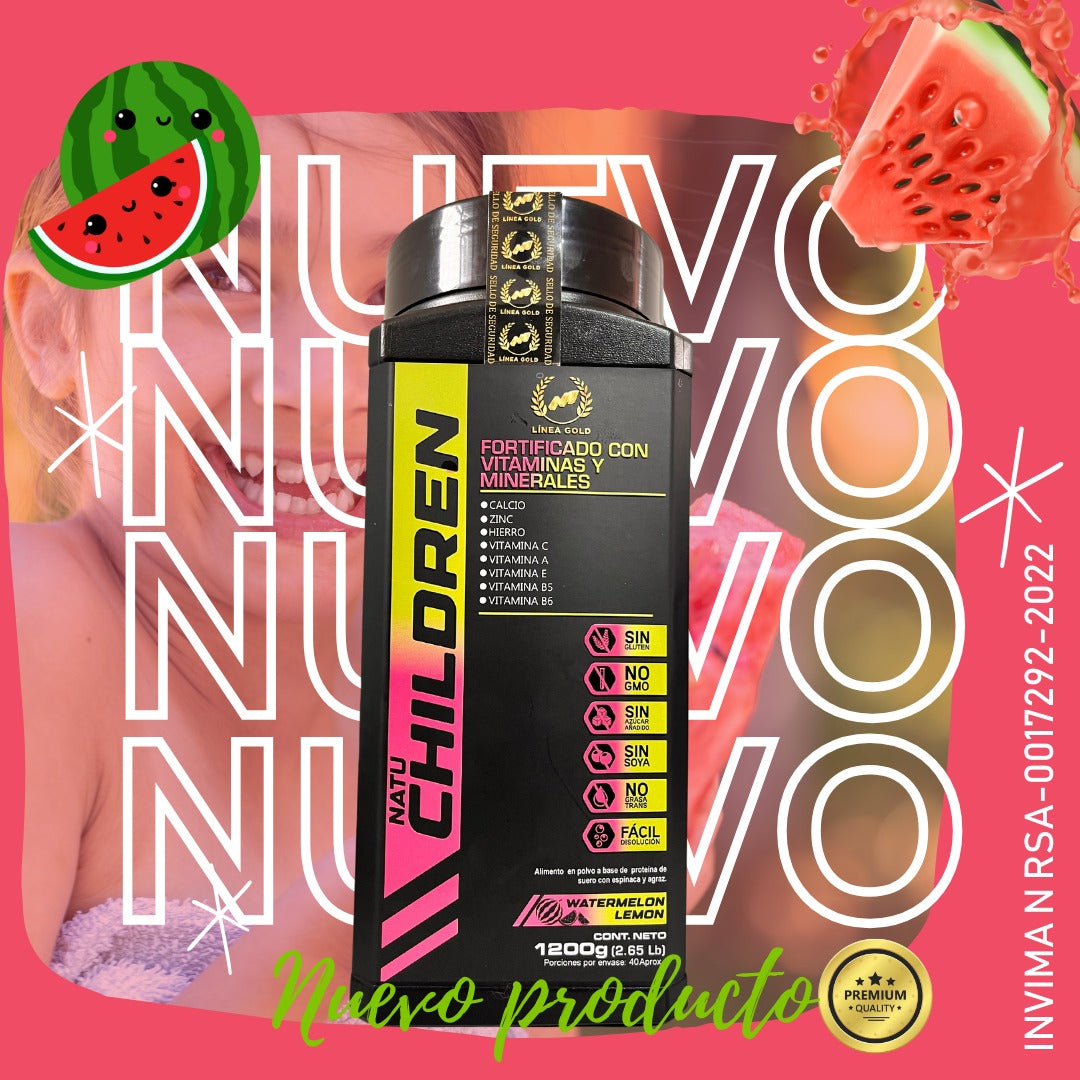 NATU CHILDREN Línea Gold 🌟 | Nutrición Deliciosa y Poderosa para tus Hijos 💪🍉