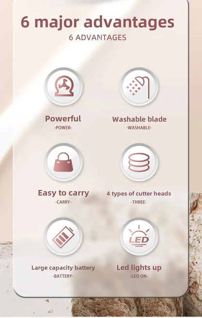 LumiSmooth™ 4 en 1 ✨ – Belleza sin vello, piel de ensueño 💖