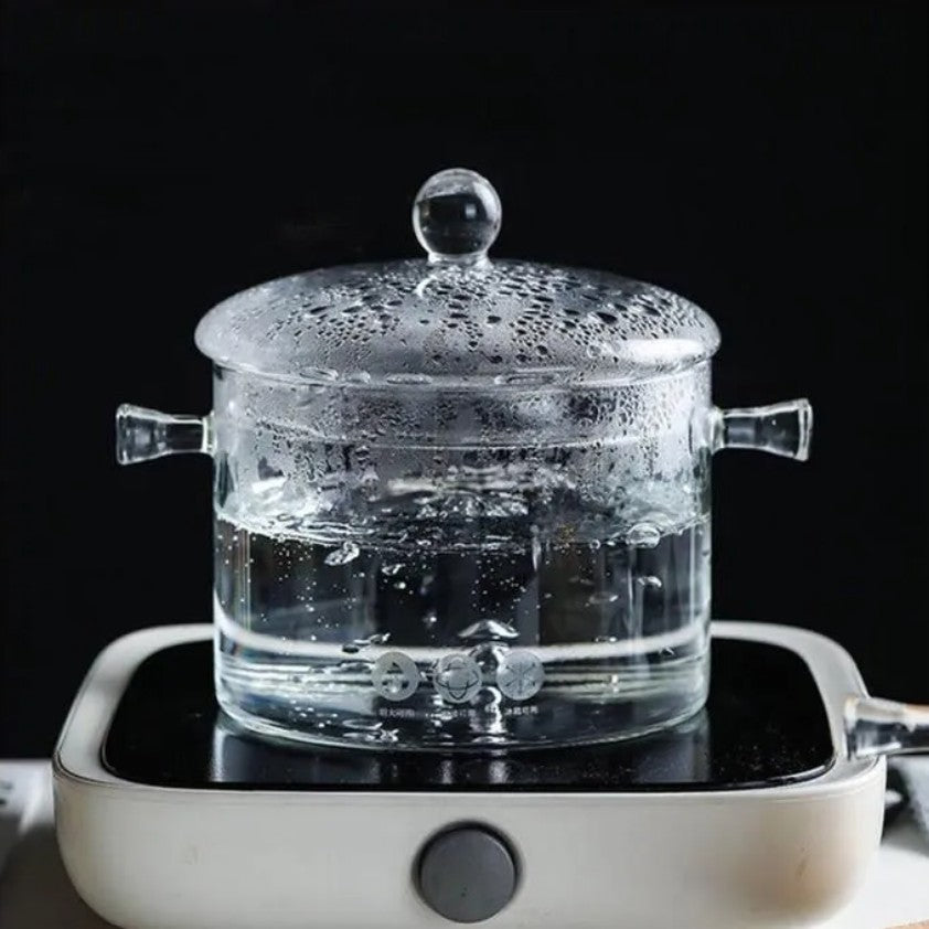 🍲 GlassChef™ | Olla de Vidrio Templado Premium 🔥 Elegancia y Resistencia en tu Cocina 👨‍🍳