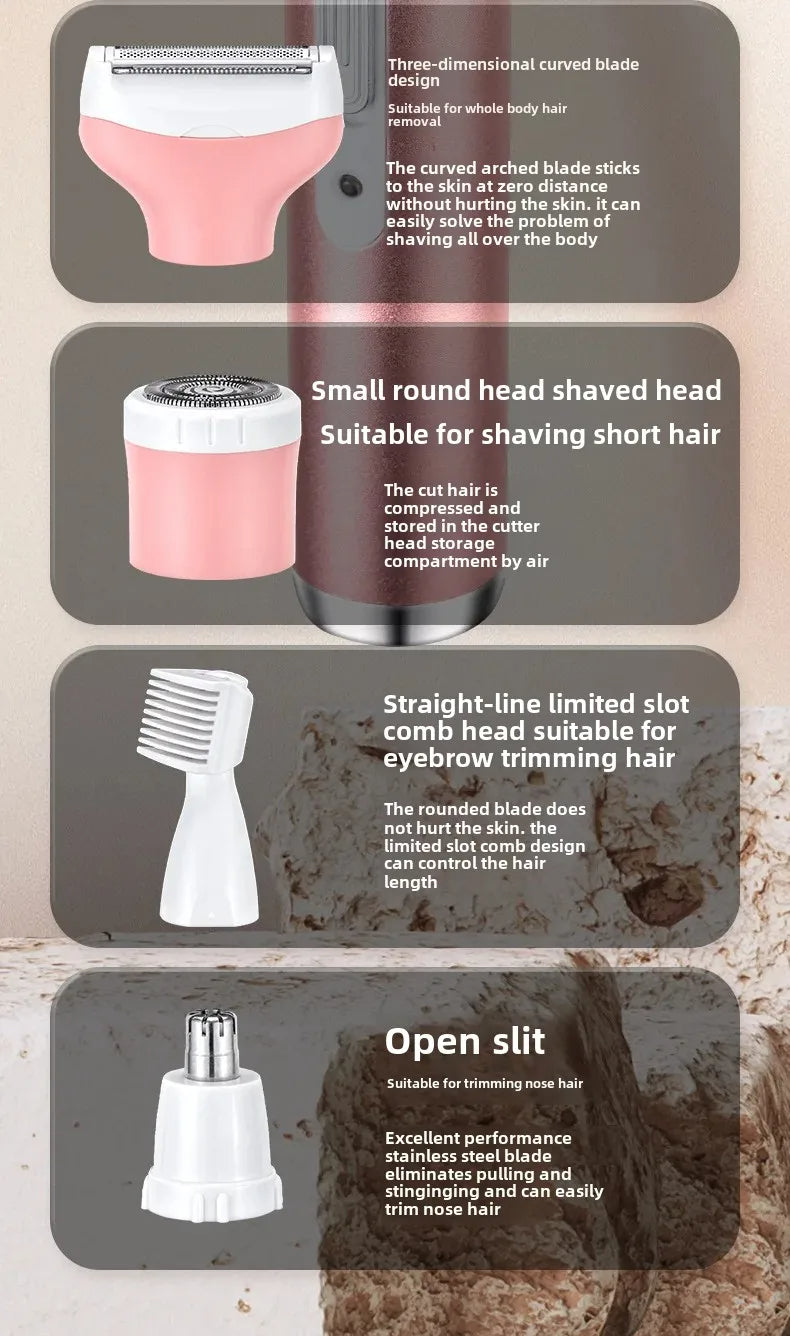 LumiSmooth™ 4 en 1 ✨ – Belleza sin vello, piel de ensueño 💖