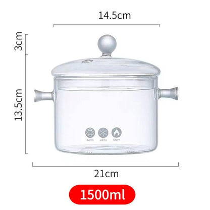 🍲 GlassChef™ | Olla de Vidrio Templado Premium 🔥 Elegancia y Resistencia en tu Cocina 👨‍🍳