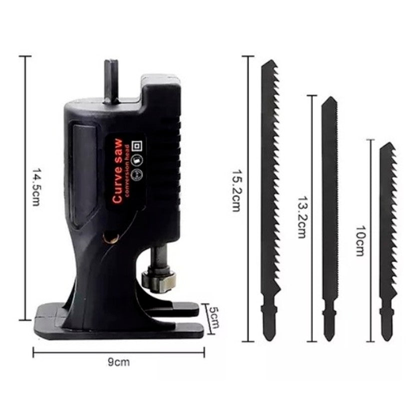 🔧 Convierte tu Taladro en Sierra ⚙️ | Adaptador 2 en 1 Potente y Versátil 🪚