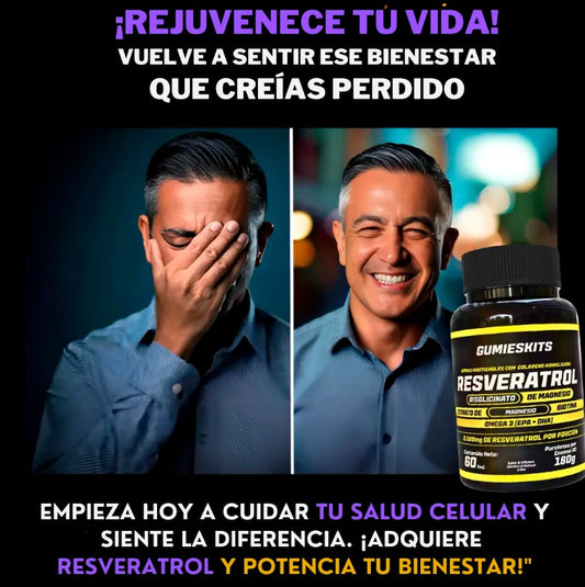 VitaGlow™ – Gomitas de Resveratrol Antiedad ✨🍇