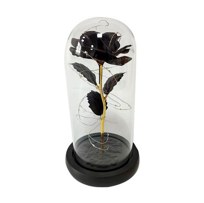 🖤🌹 Eterna Noir™ – Rosa Negra en Cúpula Acrílica Un símbolo de amor eterno, elegancia y misterio