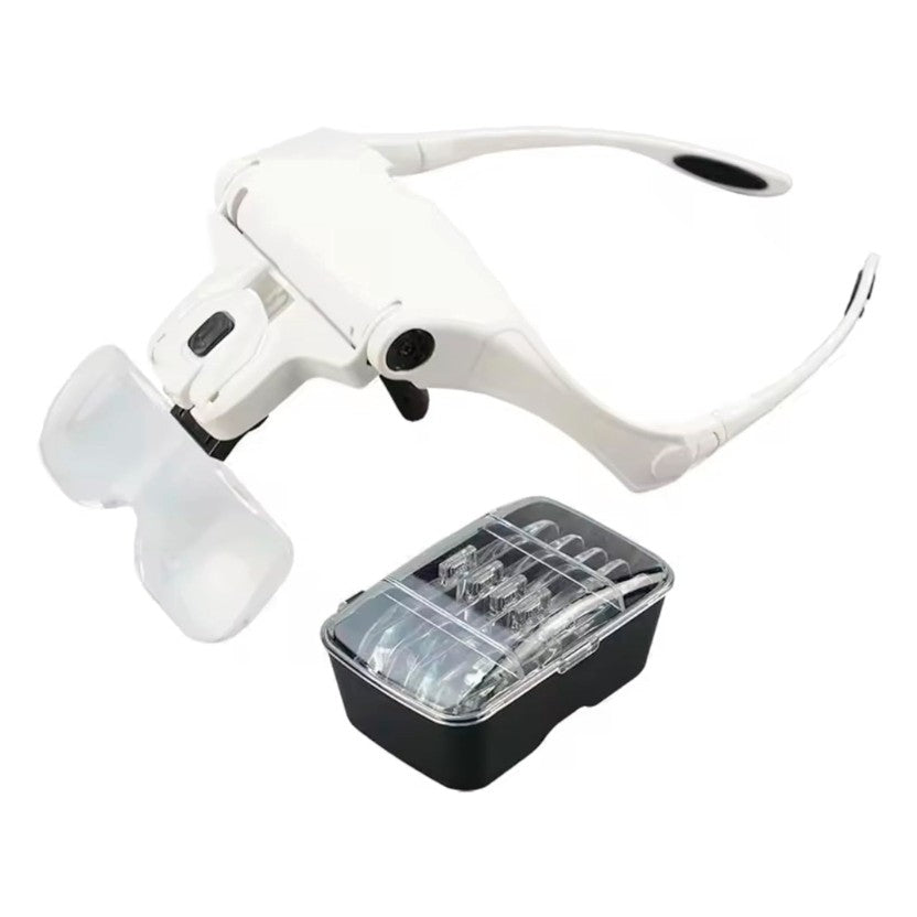 🔍 Visión de Precisión 👓 | Gafas Lupa 5 en 1 con Lentes Intercambiables 🔧