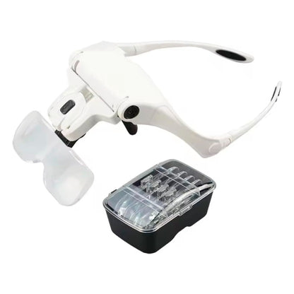 🔍 Visión de Precisión 👓 | Gafas Lupa 5 en 1 con Lentes Intercambiables 🔧