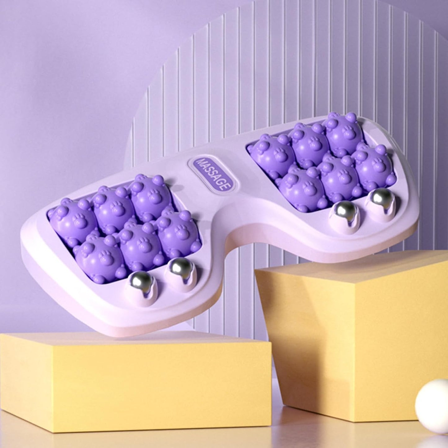 🦶 Relájate en Casa 🛋️ | Rodillo Masajeador de Pies 🌿 Alivio Natural y Profundo