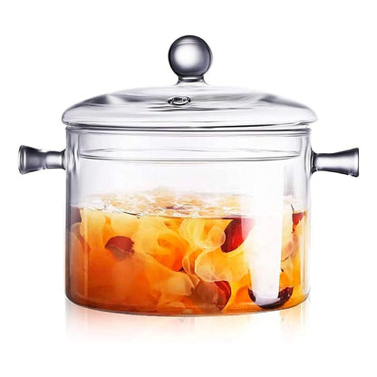 🍲 GlassChef™ | Olla de Vidrio Templado Premium 🔥 Elegancia y Resistencia en tu Cocina 👨‍🍳