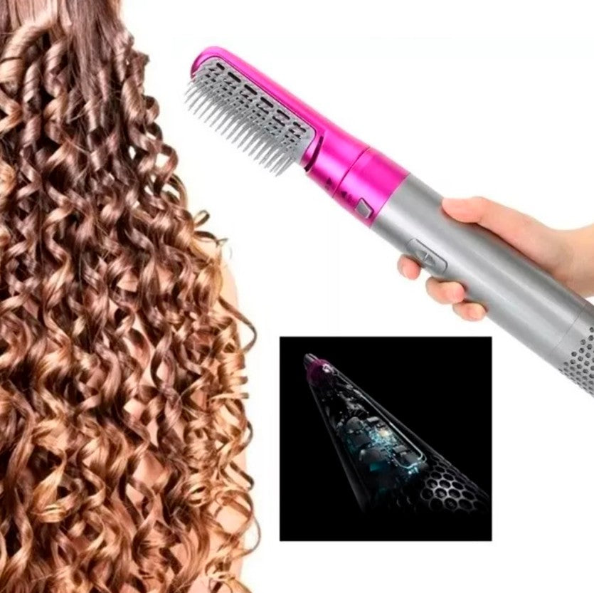 ✨ CEPILLO MÁGICO 5 en 1 🔥💨 Alisa, Moldea y Da Volumen en Minutos 💁‍♀️