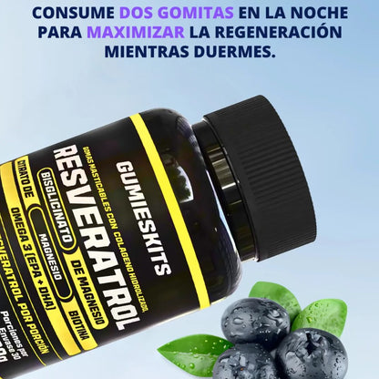 VitaGlow™ – Gomitas de Resveratrol Antiedad ✨🍇